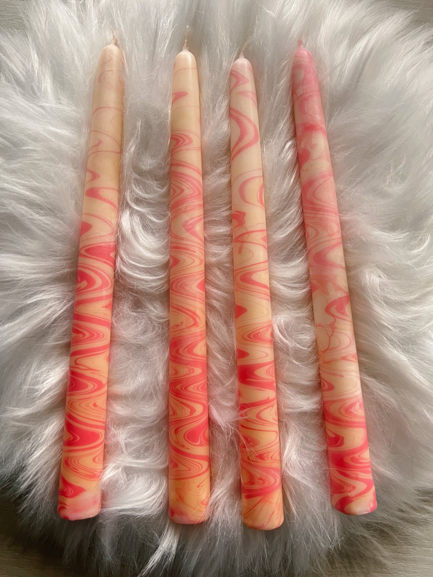 Coral- Flamingo Candle Set of 2